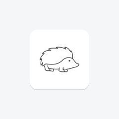 Hedgehog, vector, pixel perfect, illustrator file