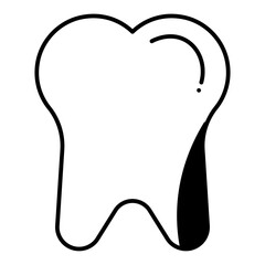 Tooth dualtone  icon