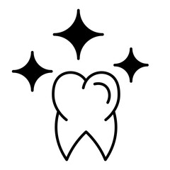 Tooth Whitening dualtone icon