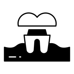 Dental Crown dualtone icon