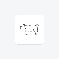 Miniature Pig, vector, pixel perfect, illustrator file