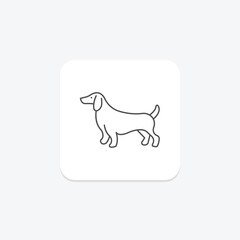 Dachshund, vector, pixel perfect, illustrator file