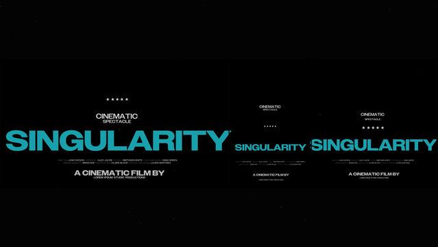 Cinematic Film Title Card, Movie Poster Typography Overlay 105 | Fully Modular Editable Layouts & Easy Text Animator Control to Create Custom Text Animations Without KeyFrames 