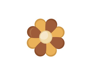 Creative confectionery piece with delicious pastel cookie design in bright colours sugary snack watercolor item joyful charm festive culinary visual expression on white background

