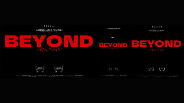 Cinematic Film Title Card, Movie Poster Typography Overlay 106 | Fully Modular Editable Layouts & Easy Text Animator Control to Create Custom Text Animations Without KeyFrames 