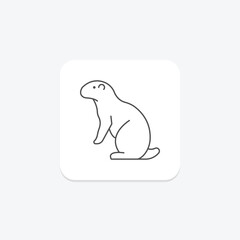Prairie Dog, vector, pixel perfect, illustrator file