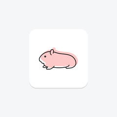 Guinea Pig, vector, pixel perfect, illustrator file