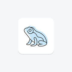 African Dwarf Frog, vector, pixel perfect, illustrator file
