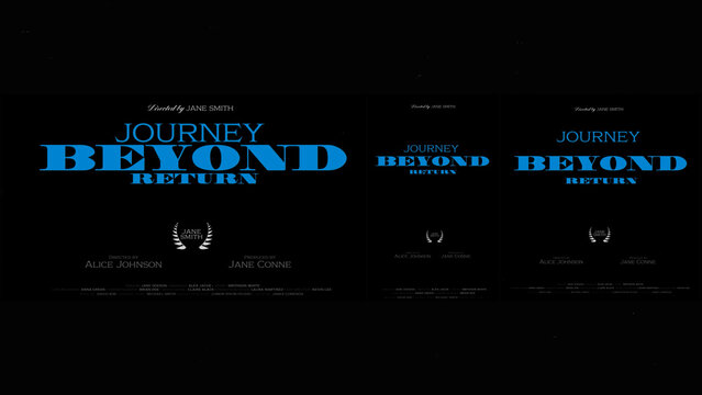 Cinematic Film Title Card, Movie Poster Typography Overlay 110 | Fully Modular Editable Layouts & Easy Text Animator Control to Create Custom Text Animations Without KeyFrames 