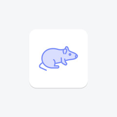 Rat, vector, pixel perfect, illustrator file