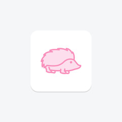 Hedgehog, vector, pixel perfect, illustrator file