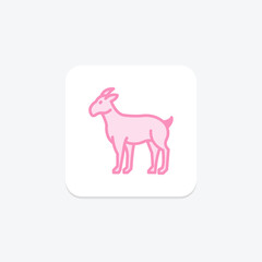 Goat, vector, pixel perfect, illustrator file