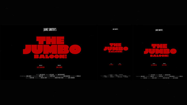 Cinematic Film Title Card, Movie Poster Typography Overlay 117 | Fully Modular Editable Layouts & Easy Text Animator Control to Create Custom Text Animations Without KeyFrames 