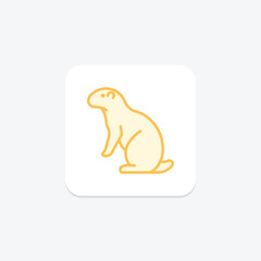 Prairie Dog, vector, pixel perfect, illustrator file