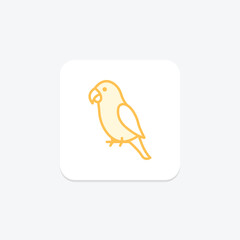 Peach Faced Lovebird, vector, pixel perfect, illustrator file