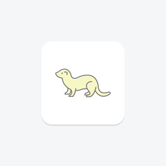 Ferret, vector, pixel perfect, illustrator file