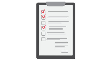 Checklist clipboard graphic design element perfect for productivity organization success concept