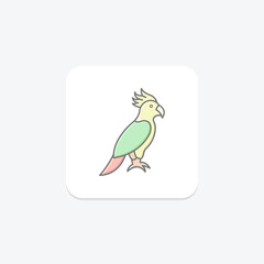 Cockatoo, vector, pixel perfect, illustrator file