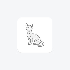 Savannah Cat, vector, pixel perfect, illustrator file