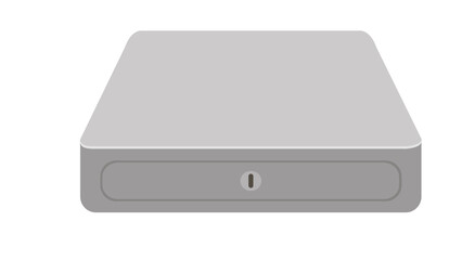 Sleek modern external hard drive data storage device perfect for backup and archiving your precious files secure and stylish design