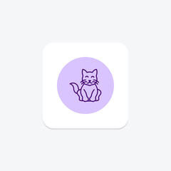 Persian Cat, vector, pixel perfect, illustrator file