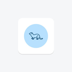 Ferret, vector, pixel perfect, illustrator file