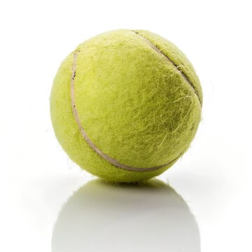 tennis ball isolated on white