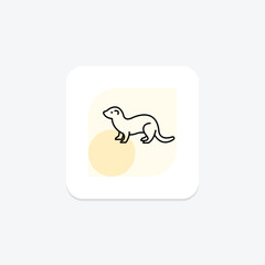 Ferret, vector, pixel perfect, illustrator file