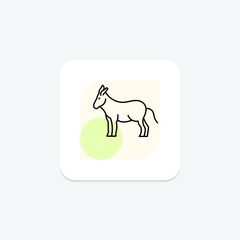 Donkey, vector, pixel perfect, illustrator file