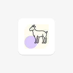 Goat, vector, pixel perfect, illustrator file