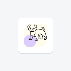 Pug, vector, pixel perfect, illustrator file