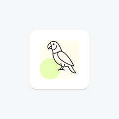 Indian Ringneck Parakeet, vector, pixel perfect, illustrator file