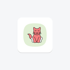 Persian Cat, vector, pixel perfect, illustrator file