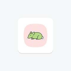 Chinchilla, vector, pixel perfect, illustrator file