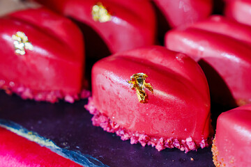 cake, sweets in the shape of women's lips.