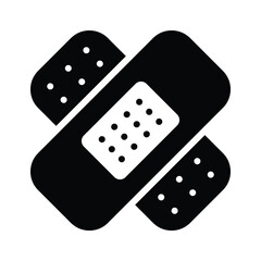 Check out our premium glyph icon of medical bandage