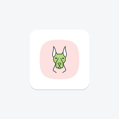 Doberman, vector, pixel perfect, illustrator file