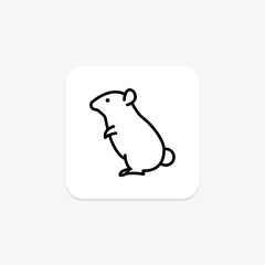 Hamster, vector, pixel perfect, illustrator file