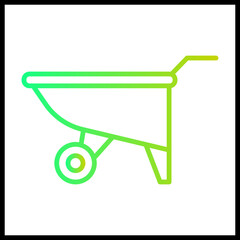Wheelbarrow icon design