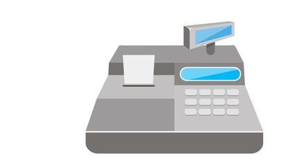 Vintage Cash Register Retro Design Perfect for Business Graphics Stylish and Functional