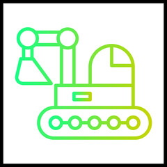 Backhoe icon design
