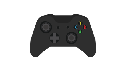 Level up your game design with this sleek controller graphic perfect for gaming projects websites and more