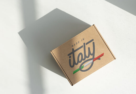 Cardboard Box Shipping Mockup
