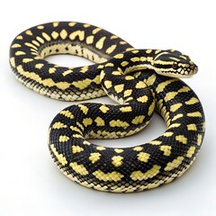 Obraz premium black and white snake