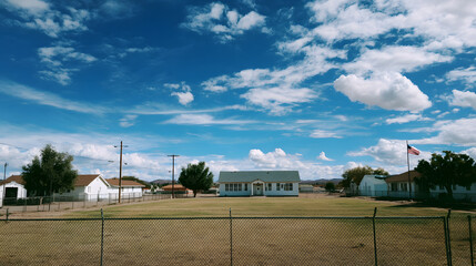 Charming American Primary School Building Education Elementary Learning Center Student Development Childhood Education Academic Growth Community Schoolhouse Architecture
