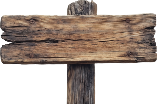 Old Wooden Signboard Background