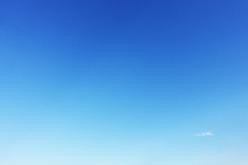 Fantastic soft white clouds against blue sky and copy space horizontal shape. Web banner.Website header.