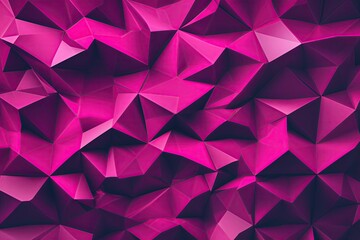 Obraz premium Dynamic Abstract Polygon Design in Magenta for Captivating Technology Background