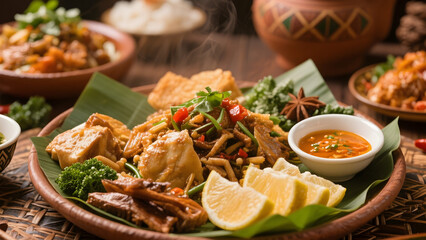 thai style spicy seafood