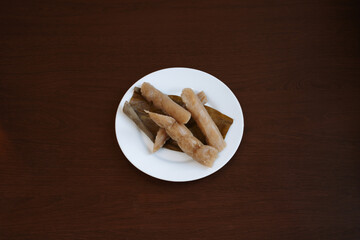 pinais suman cassava steamed in banana leaves